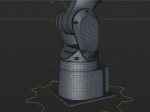 fanuc lr mate 200ib cinema 4d rigged robotic arm 3D 模型