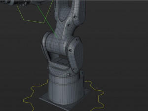 fanuc lr mate 200ib cinema 4d rigged robotic arm 3D 模型