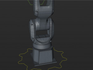 fanuc lr mate 200ib cinema 4d rigged robotic arm 3D 模型