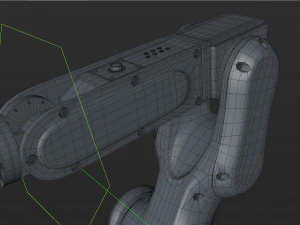 fanuc lr mate 200ib cinema 4d rigged robotic arm 3D Model