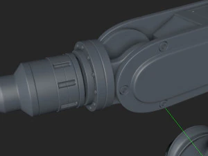 fanuc lr mate 200ib cinema 4d rigged robotic arm 3D Model