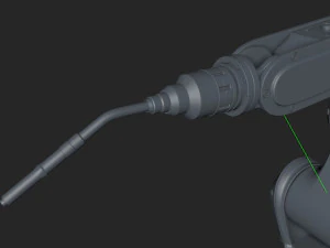 fanuc lr mate 200ib cinema 4d rigged robotic arm 3D Model