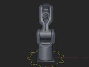 fanuc lr mate 200ib cinema 4d rigged robotic arm 3D 模型
