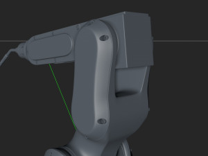 fanuc lr mate 200ib cinema 4d rigged robotic arm 3D 模型