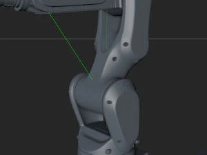 fanuc lr mate 200ib cinema 4d rigged robotic arm 3D Model