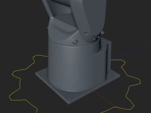 fanuc lr mate 200ib cinema 4d rigged robotic arm 3D 模型