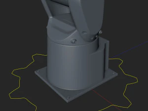 fanuc lr mate 200ib cinema 4d rigged robotic arm 3D Model