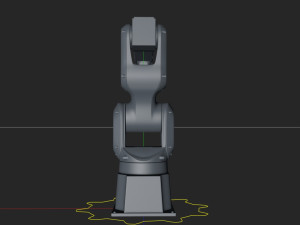 fanuc lr mate 200ib cinema 4d rigged robotic arm 3D 模型