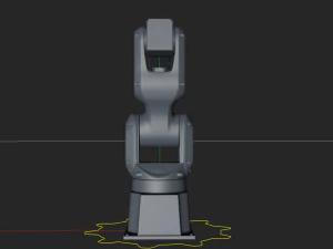 fanuc lr mate 200ib cinema 4d rigged robotic arm 3D Model