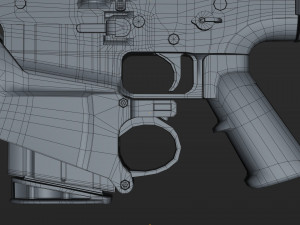fn scar-h with equipments 3D मॉडल