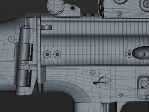 fn scar-h with equipments 3D मॉडल