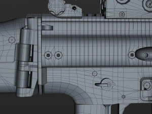 fn scar-h with equipments 3D Model