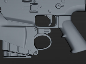 fn scar-h with equipments 3D मॉडल