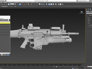 fn scar-h with equipments 3D मॉडल