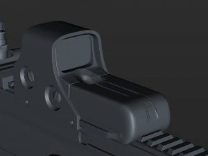 fn scar-h with equipments 3D Model