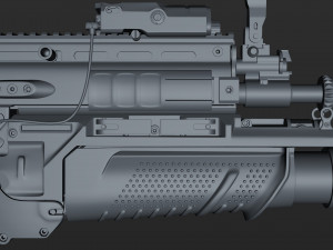 fn scar-h with equipments 3D मॉडल