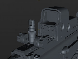 fn scar-h with equipments 3D मॉडल