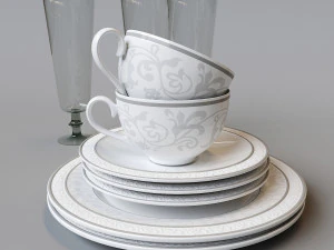 villeroy boch gray pearl 3D Model