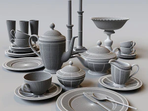 villeroy boch gray pearl 3D Model
