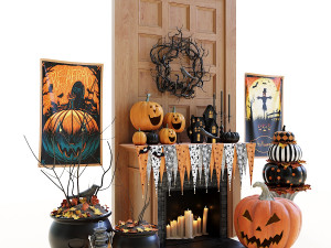 halloweendecorset Model 3D