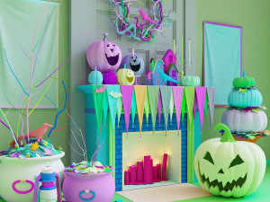 halloweendecorset Model 3D