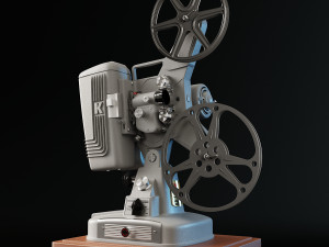 keystone 109d 8mm cinema projector 3D Model