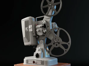 Keystone 109d 8 毫米电影放映机 3D 模型