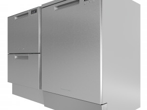 dishwasher fisherpaykel dd60dchx9 dw60fc2x1 3D Model