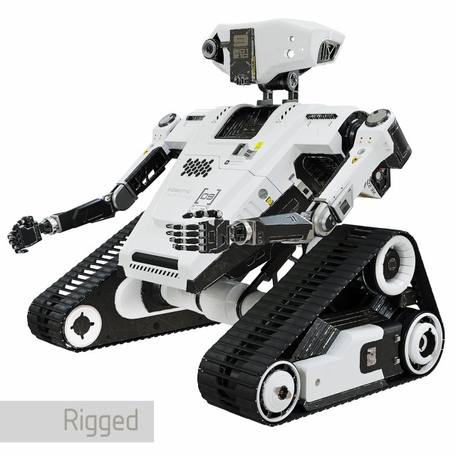 robot rt model 10 high-poly 3D Model .c4d .max .obj .3ds .fbx .stl .blend 