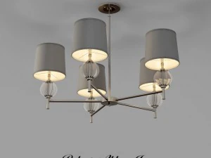 ロバートアビーラティチュード5ライトシャンデリア 3Dモデル