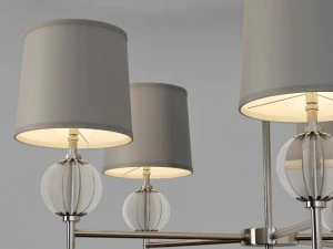 robert abbey latitude 5 light chandelier 3D Model