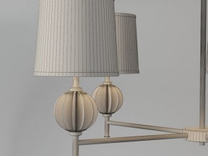 robert abbey latitude 5 light chandelier 3D Model