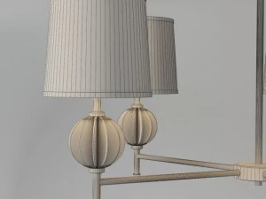 robert abbey latitude 5 light chandelier 3D Model