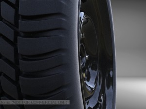 tire on rim Modelo 3D