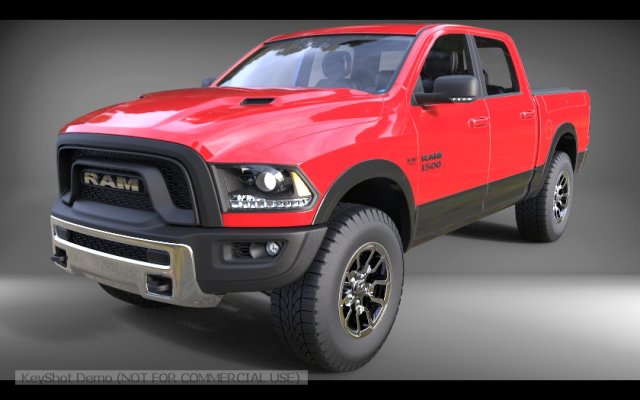 dodge ram rebel 3D Model .c4d .max .obj .3ds .fbx .stl .blend 