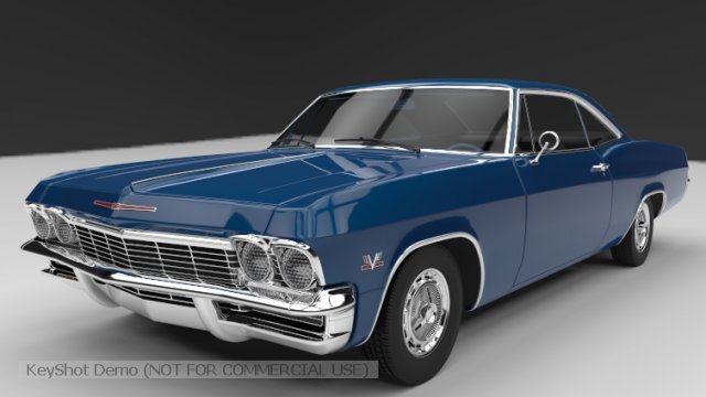 1965 chevy impala 3D 模型 .c4d .max .obj .3ds .fbx .stl .blend 