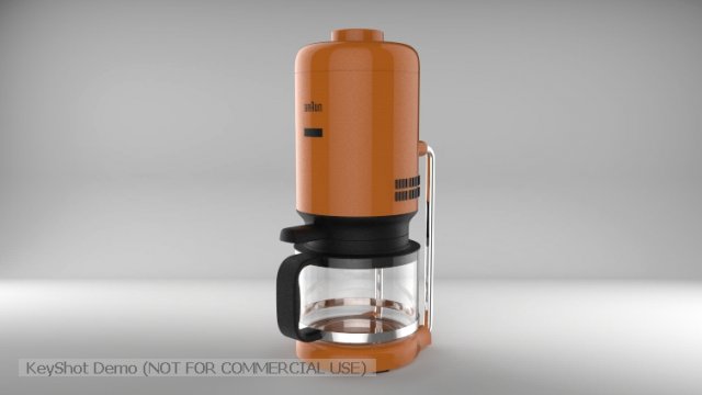 coffee pot 3D Model .c4d .max .obj .3ds .fbx .stl .blend 