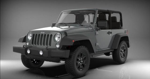 2016 Jeep wrangler Modelo 3D .c4d .max .obj .3ds .fbx .stl .blend 