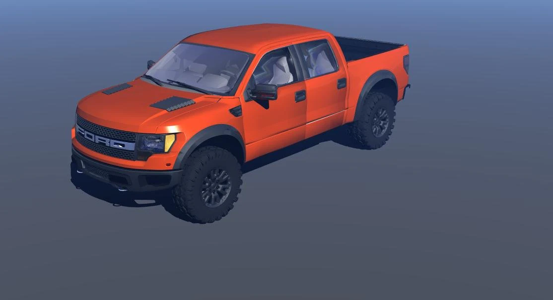 ford raptor svt 3D Model .c4d .max .obj .3ds .fbx .stl .blend 