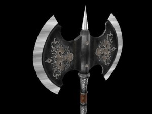 battle axe  tiamat Model 3D