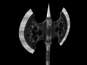 battle axe  tiamat 3D Model