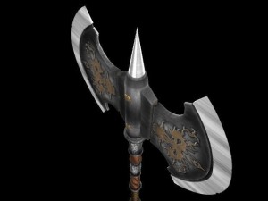 battle axe  tiamat Model 3D