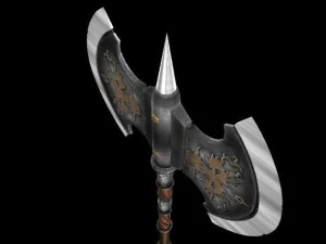 battle axe  tiamat 3D Model