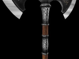 battle axe  tiamat 3D Model