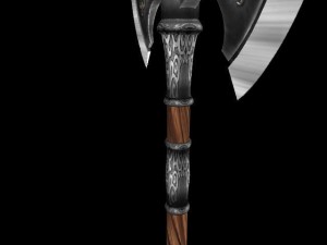 battle axe  tiamat Model 3D