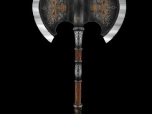 battle axe  tiamat Model 3D