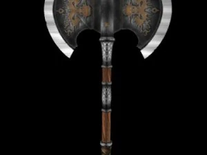 battle axe  tiamat 3D Model