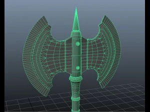 battle axe  tiamat 3D Model