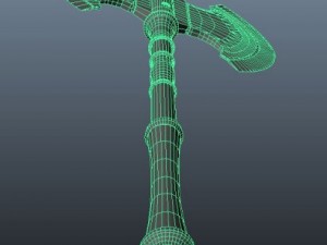 battle axe  tiamat Model 3D