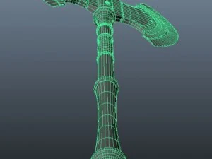 battle axe  tiamat 3D Model